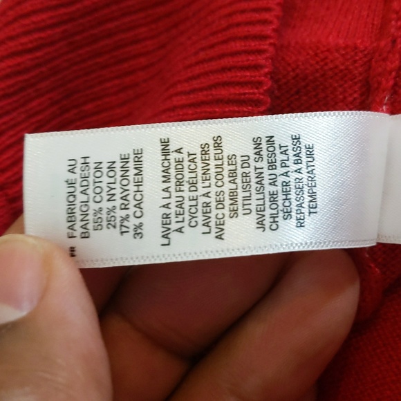 Joe Fresh| NWT Red Turtleneck Sweater Cotton Blend - Picture 14 of 16